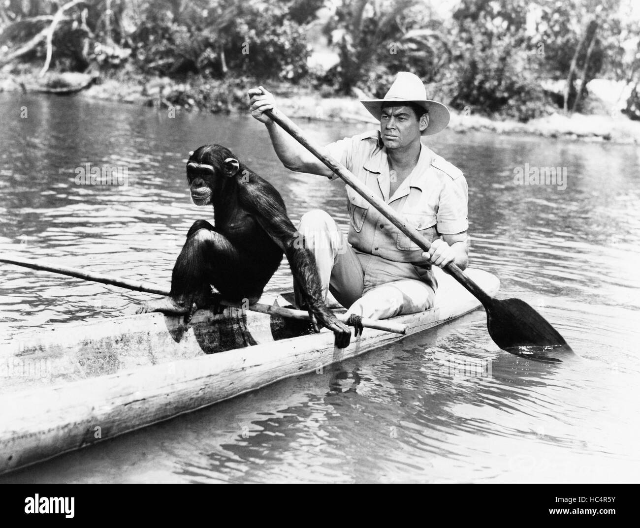 SAVAGE MUTINY, Johnny Weissmuller, (as Jungle Jim), 1953 Stock Photo Alamy