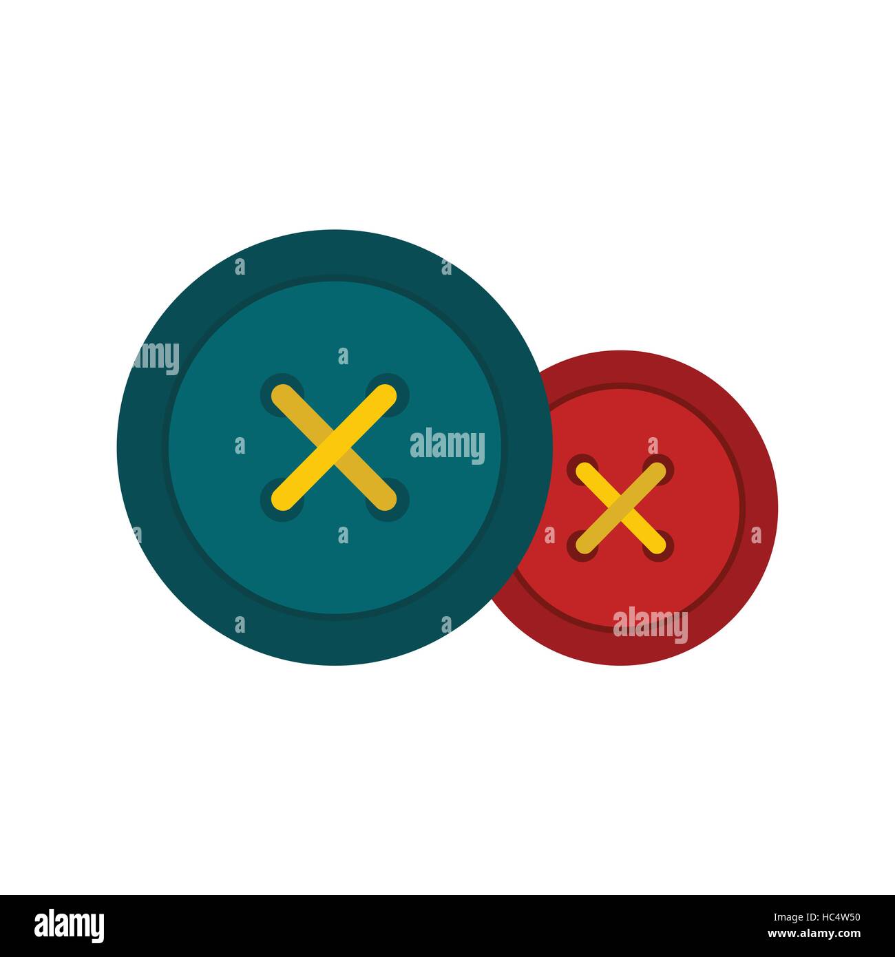 Sewing buttons flat icon Stock Vector Image & Art - Alamy