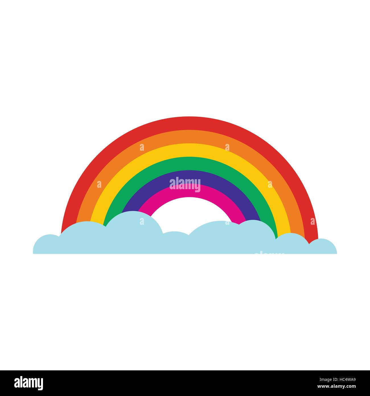 Rainbow flat icon Stock Vector Image & Art Alamy