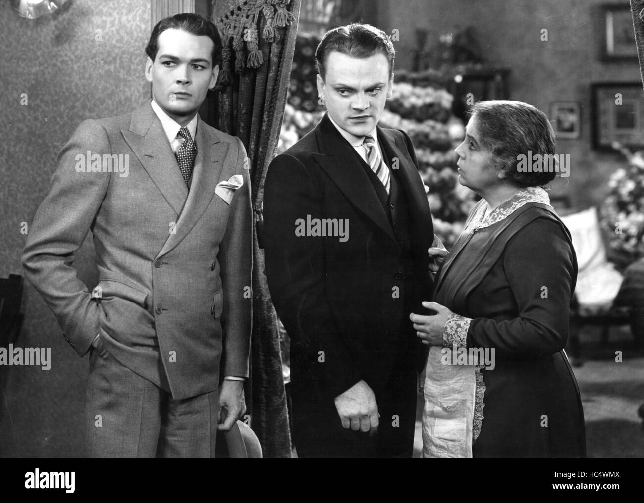 THE PUBLIC ENEMY, Edward Woods, James Cagney, Beryl Mercer, 1931 Stock ...