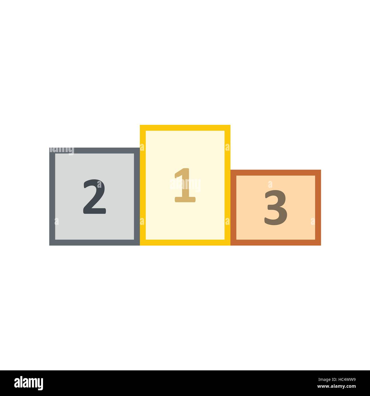 Podium winners flat icon Stock Vector Image & Art - Alamy
