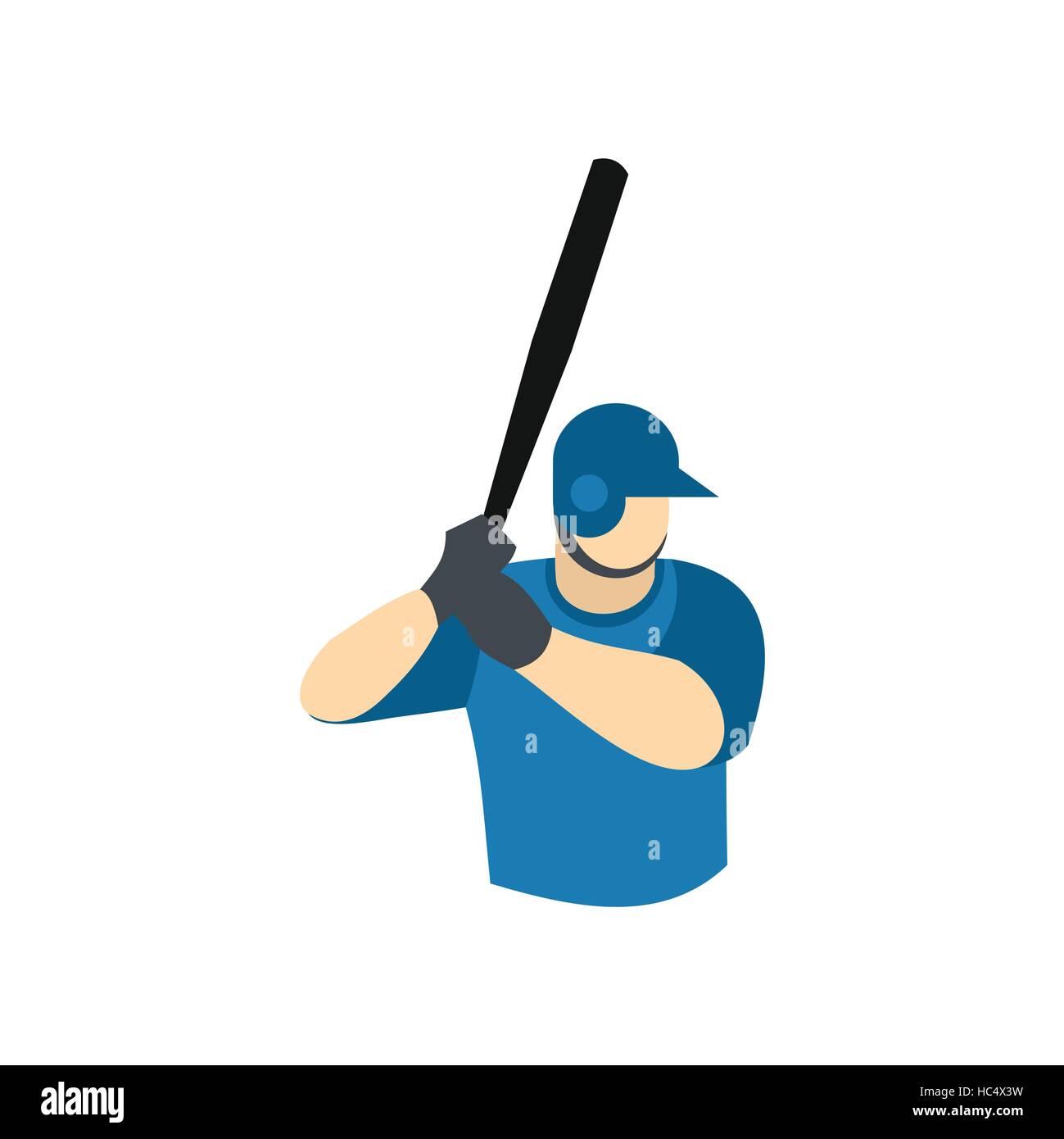 Sport player action hitting cap Stock Vector Images - Alamy