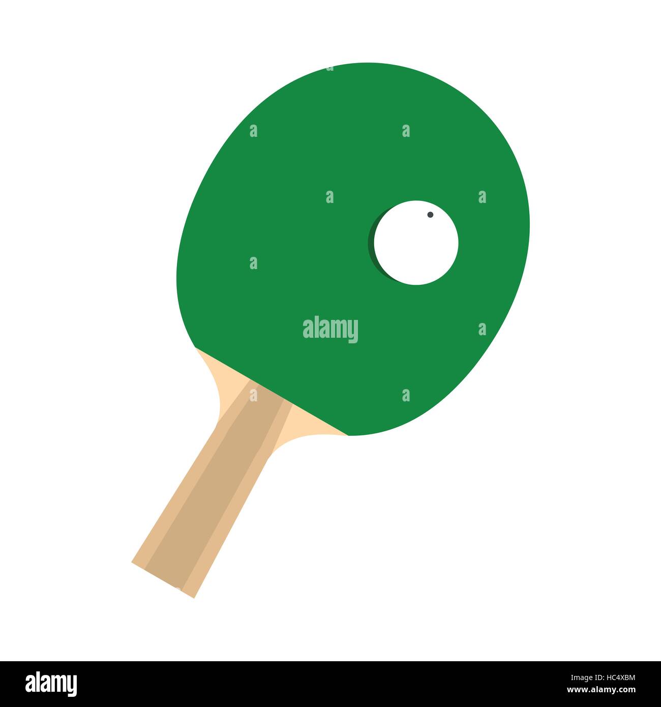 Green racket for playing table tennis flat icon Stock Vector Image ...