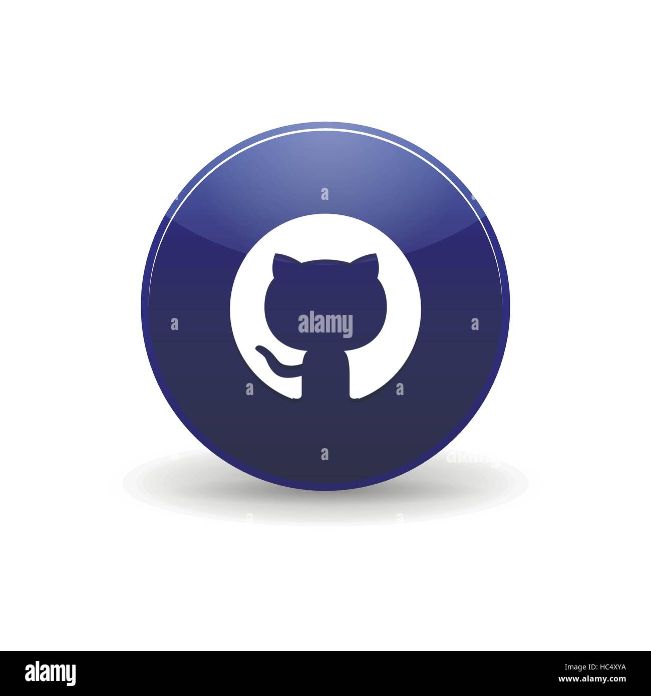 Github icon logo hi-res stock photography and images - Alamy