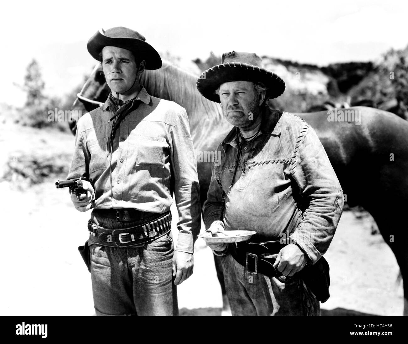 RED CANYON, from left, Howard Duff, Edgar Buchanan, 1949 Stock Photo ...