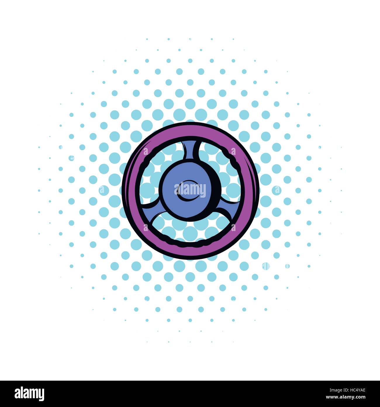 Automobile wheel comics icon Stock Vector Image & Art - Alamy