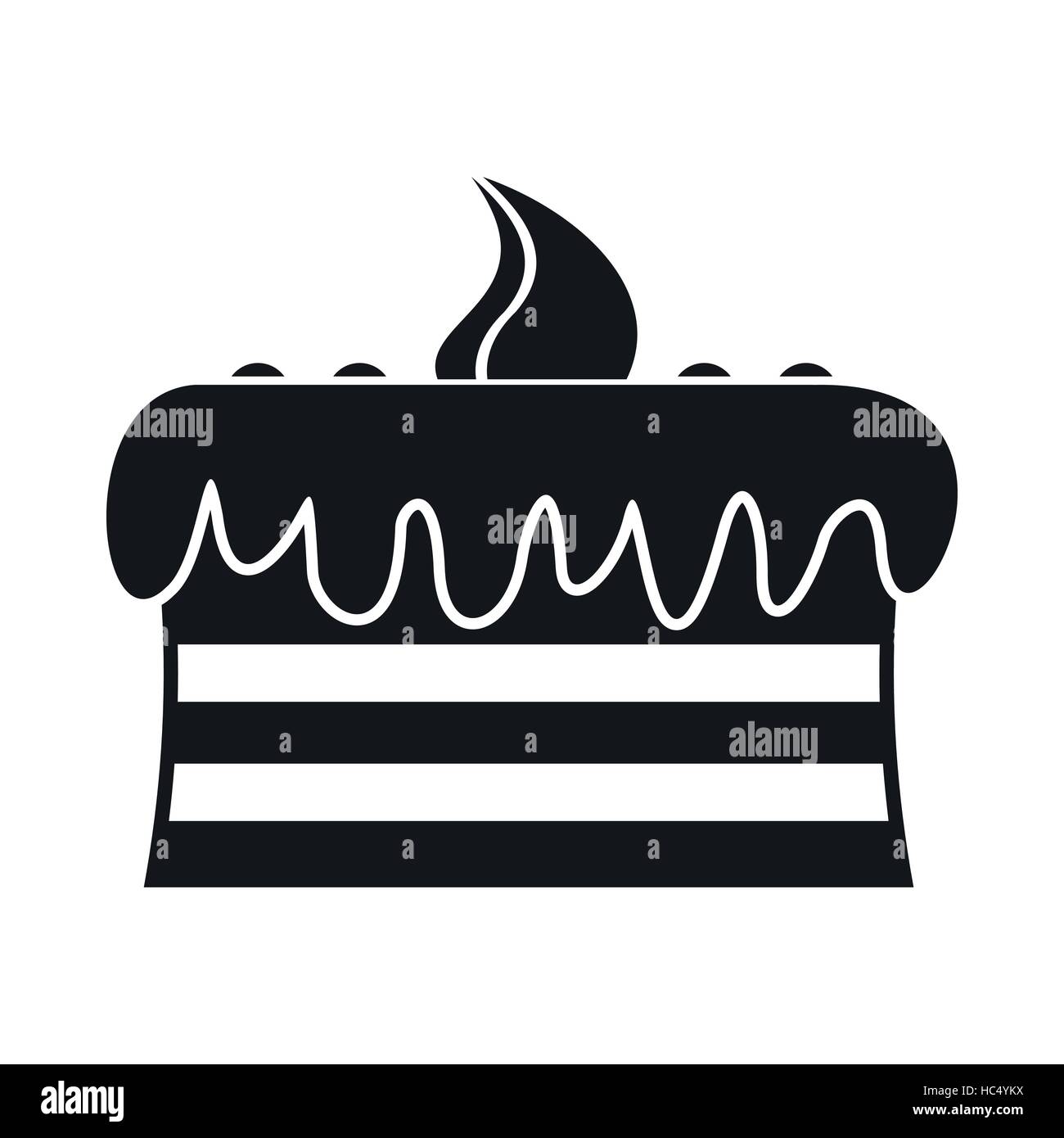 Whole chocolate cake in Stock Vector Images - Alamy