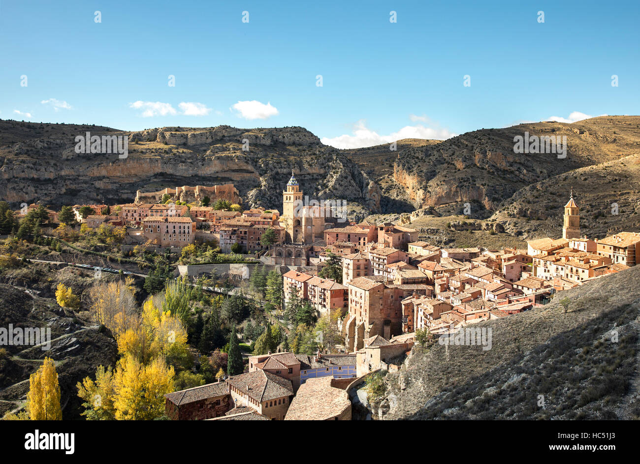 The town of Albarracin, Spain Stock Photo