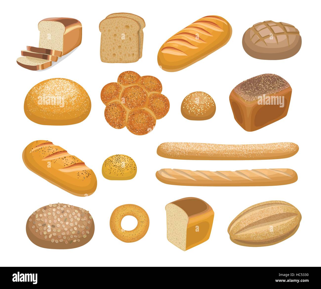 Bread, bakery products Stock Vector Image & Art Alamy