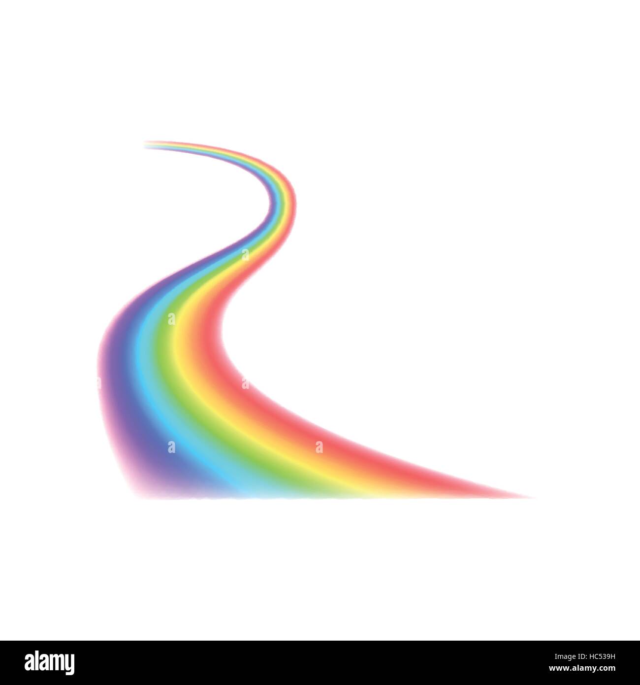 Rainbow curved line icon,realistic style Stock Vector Image & Art Alamy