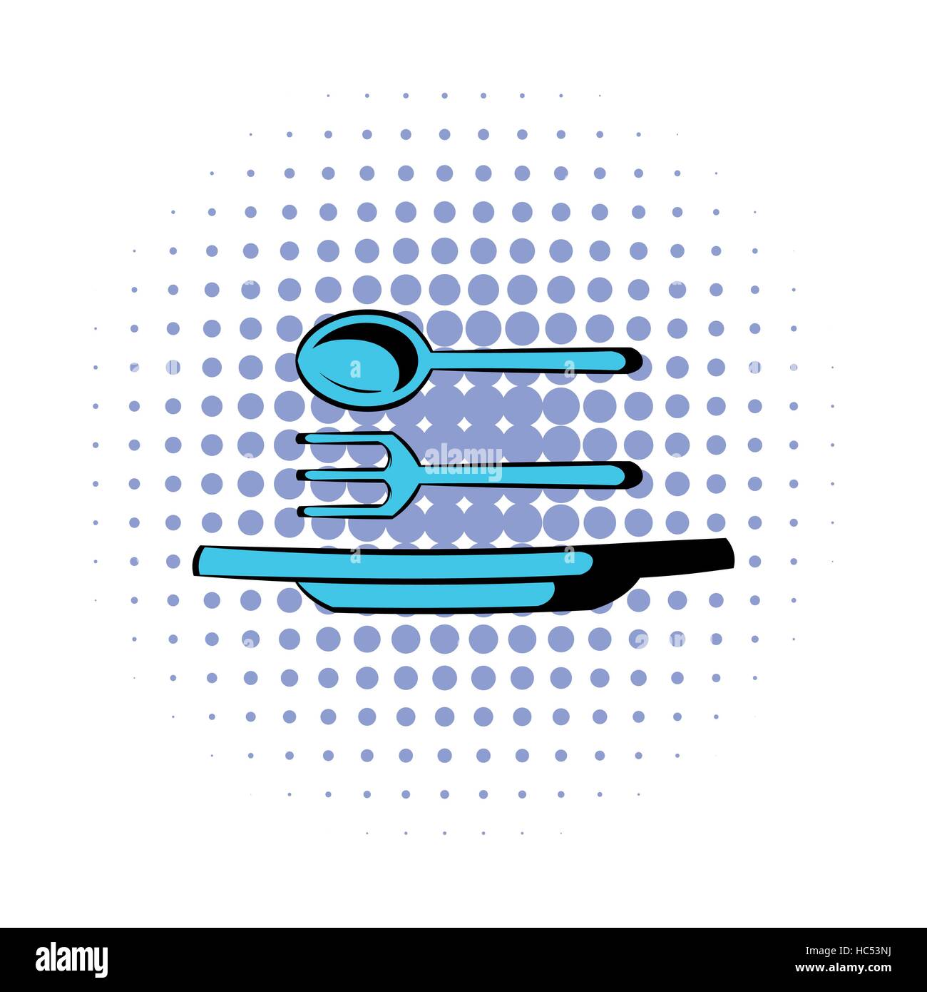 Utensils comics icon Stock Vector Image & Art - Alamy