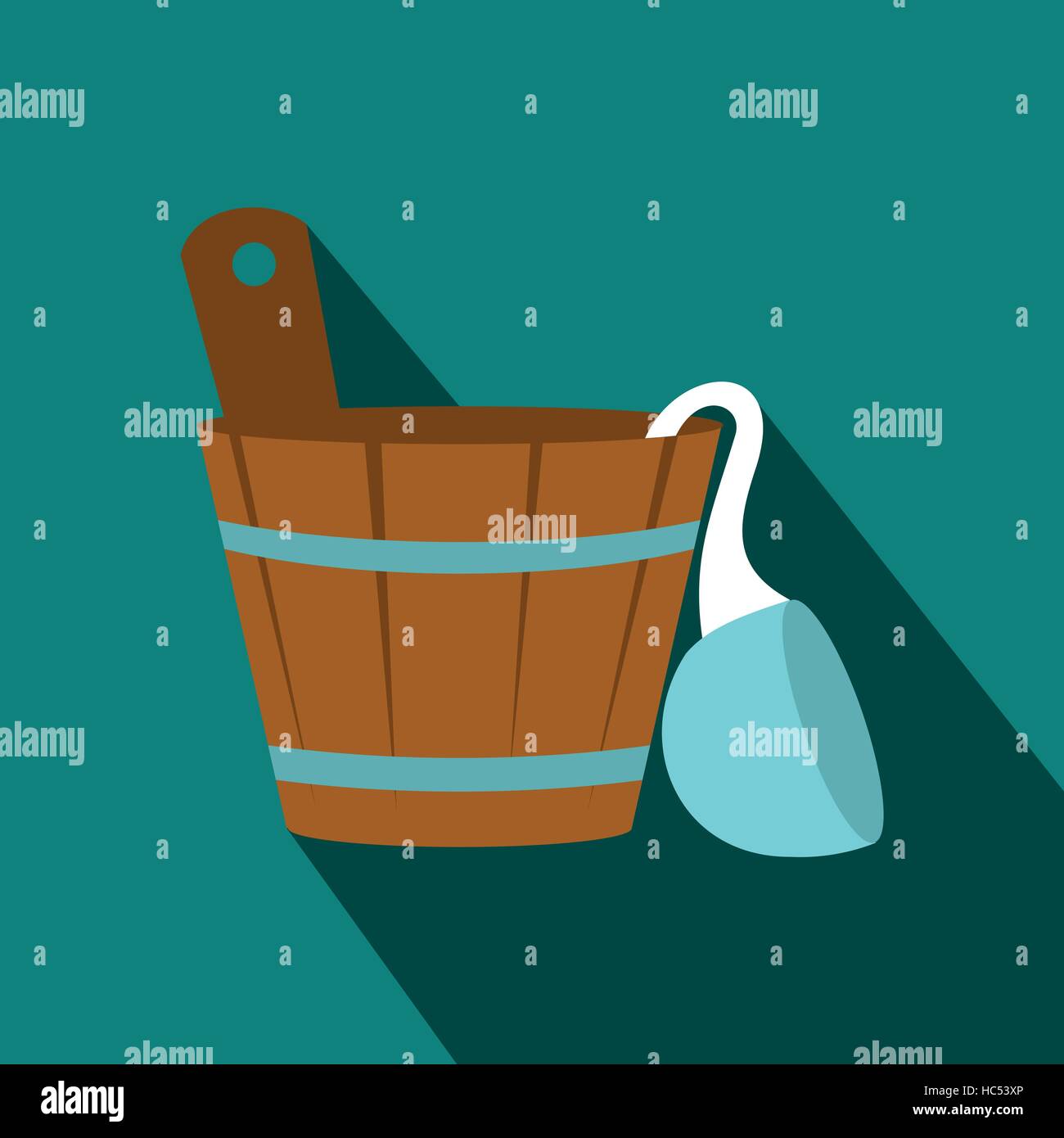 Russian bath tub icon, flat style Stock Vector Image & Art - Alamy