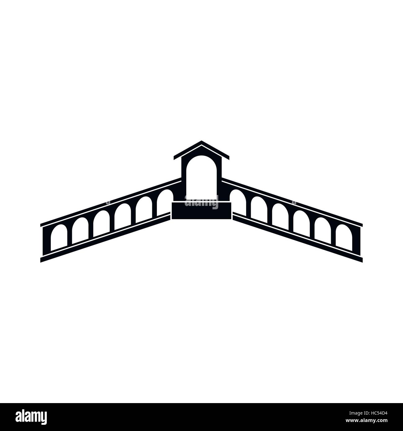 Rialto Bridge, Venice icon, simple style Stock Vector Image & Art - Alamy