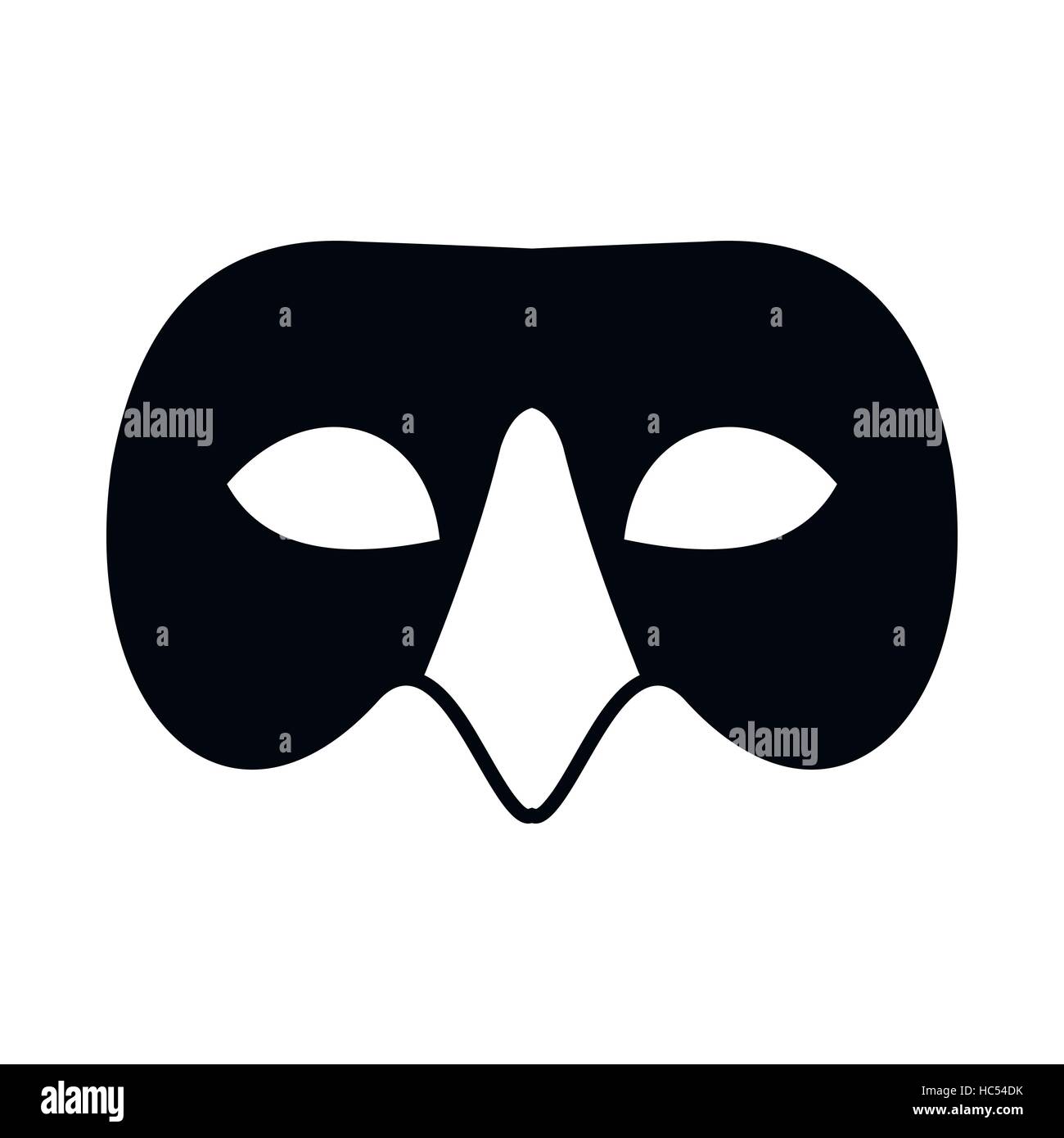Mens Venetian mask icon, simple style Stock Vector