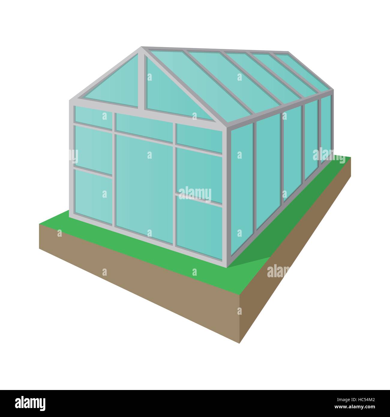 Greenhouse cartoon icon Stock Vector