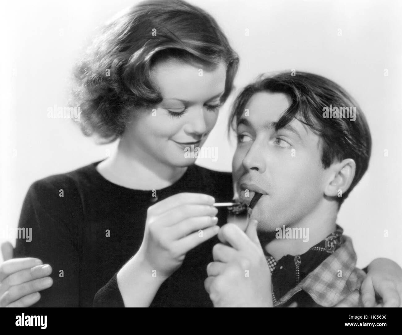 SEVENTH HEAVEN, from left: Simone Simon, James Stewart, 1937. ©20th Century Fox-Film Corporation, TM & Copyright/courtesy Stock Photo