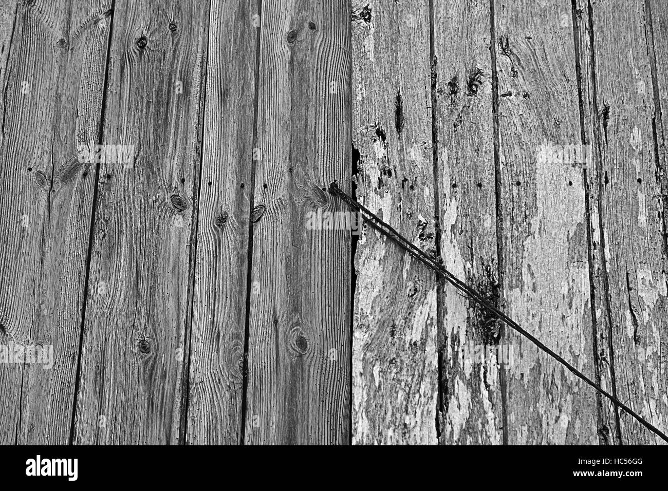 Old oak wooden door Black and White Stock Photos & Images - Alamy