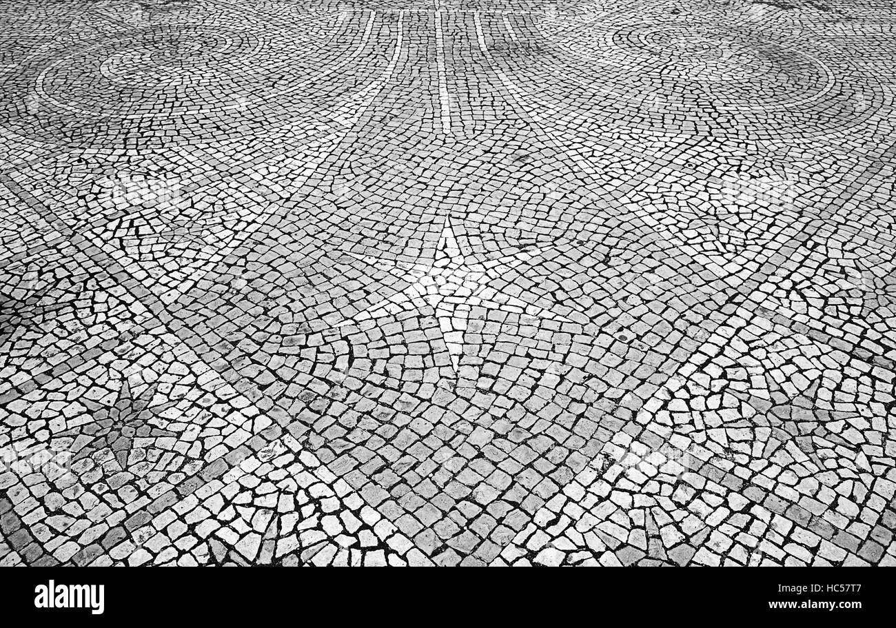 Stars in urban street on stone tiles Stock Photo