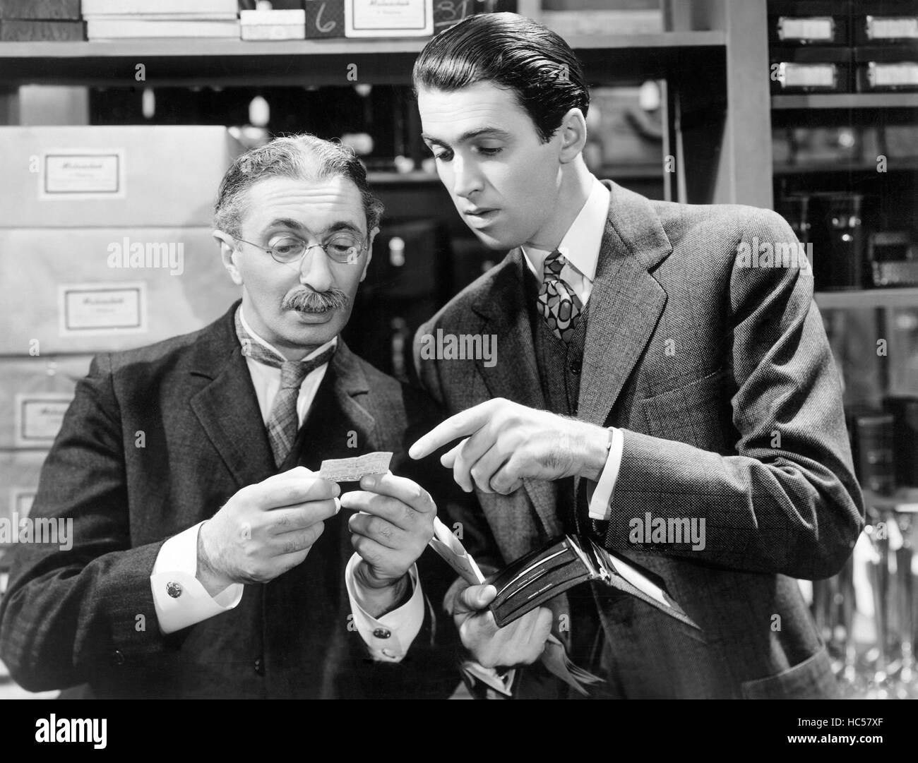 THE SHOP AROUND THE CORNER, Felix Bressart, James Stewart, 1940 Stock Photo Alamy