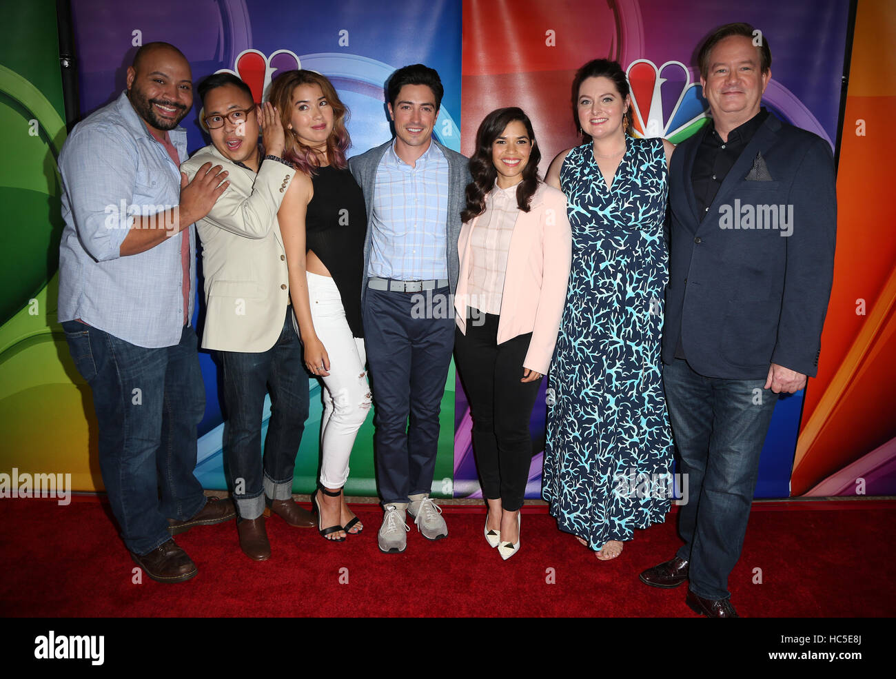 2016 Summer TCA Tour - NBCUniversal Press Tour Day 1  Featuring: Colton Dunn, Nico Santos, Nichole Bloom, Ben Feldman, America Ferrera, Lauren Ash, Mark McKinney Where: Beverly Hills, California, United States When: 02 Aug 2016 Stock Photo