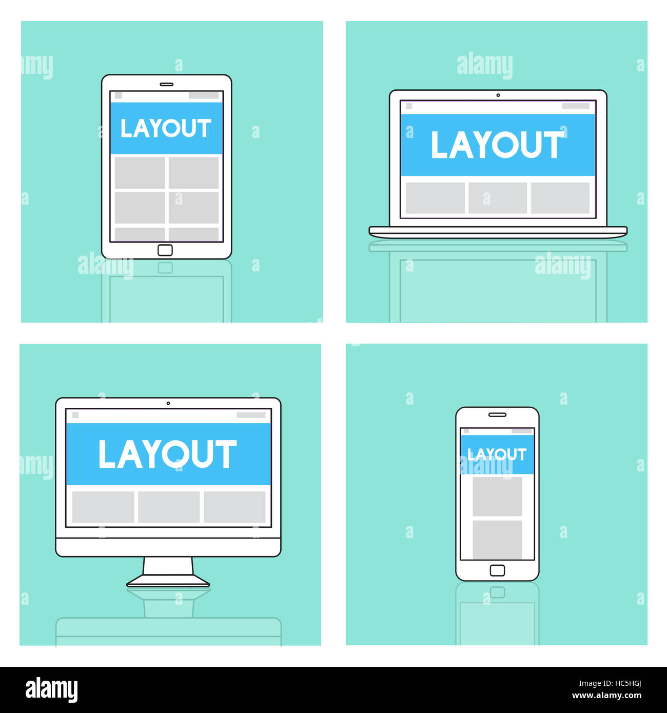 Web Design Template Copy Space Concept Stock Photo - Alamy