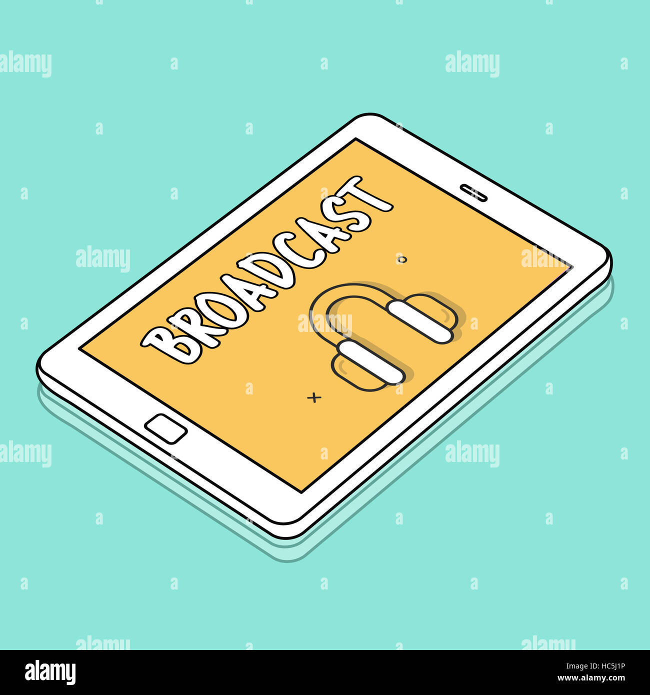 Audio Media Headphone Icon Stock Photo Alamy