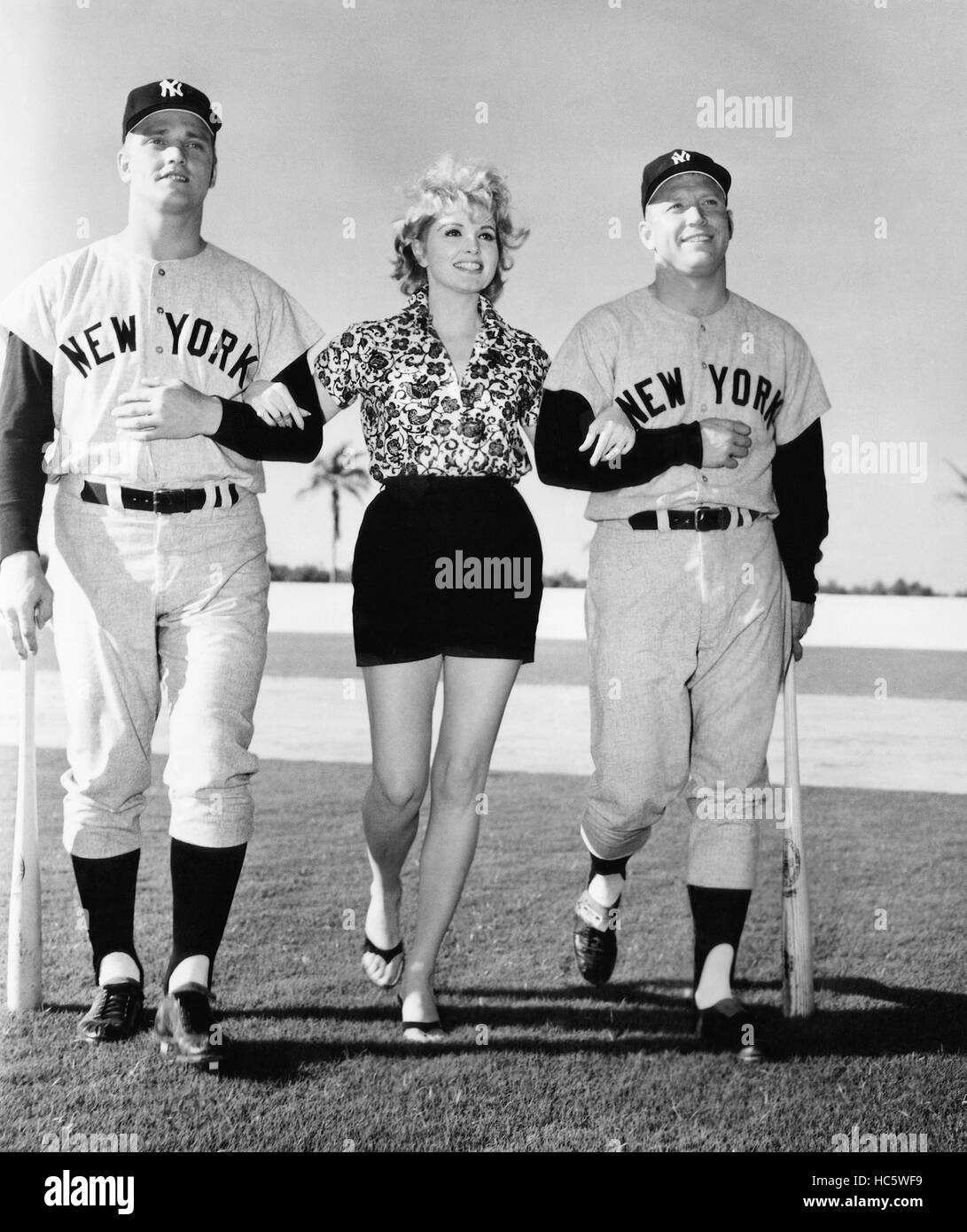 SAFE AT HOME!, Roger Maris, Patricia Barry, Mickey Mantle, 1962