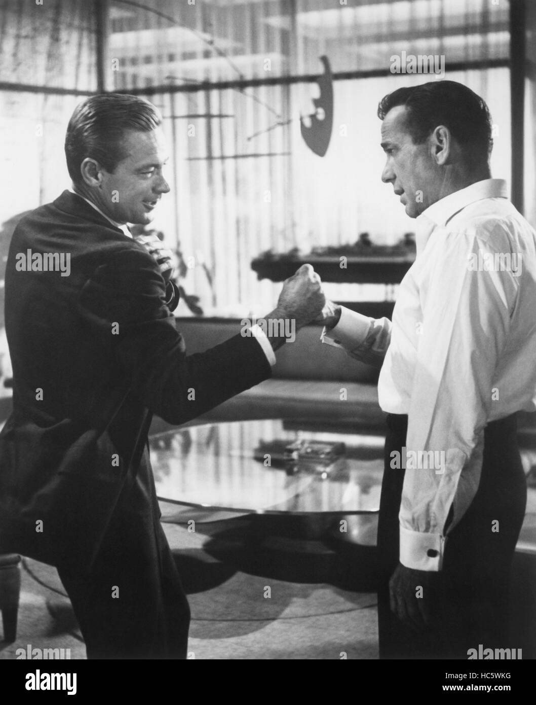 SABRINA, from left William Holden, Humphrey Bogart, 1954 Stock Photo