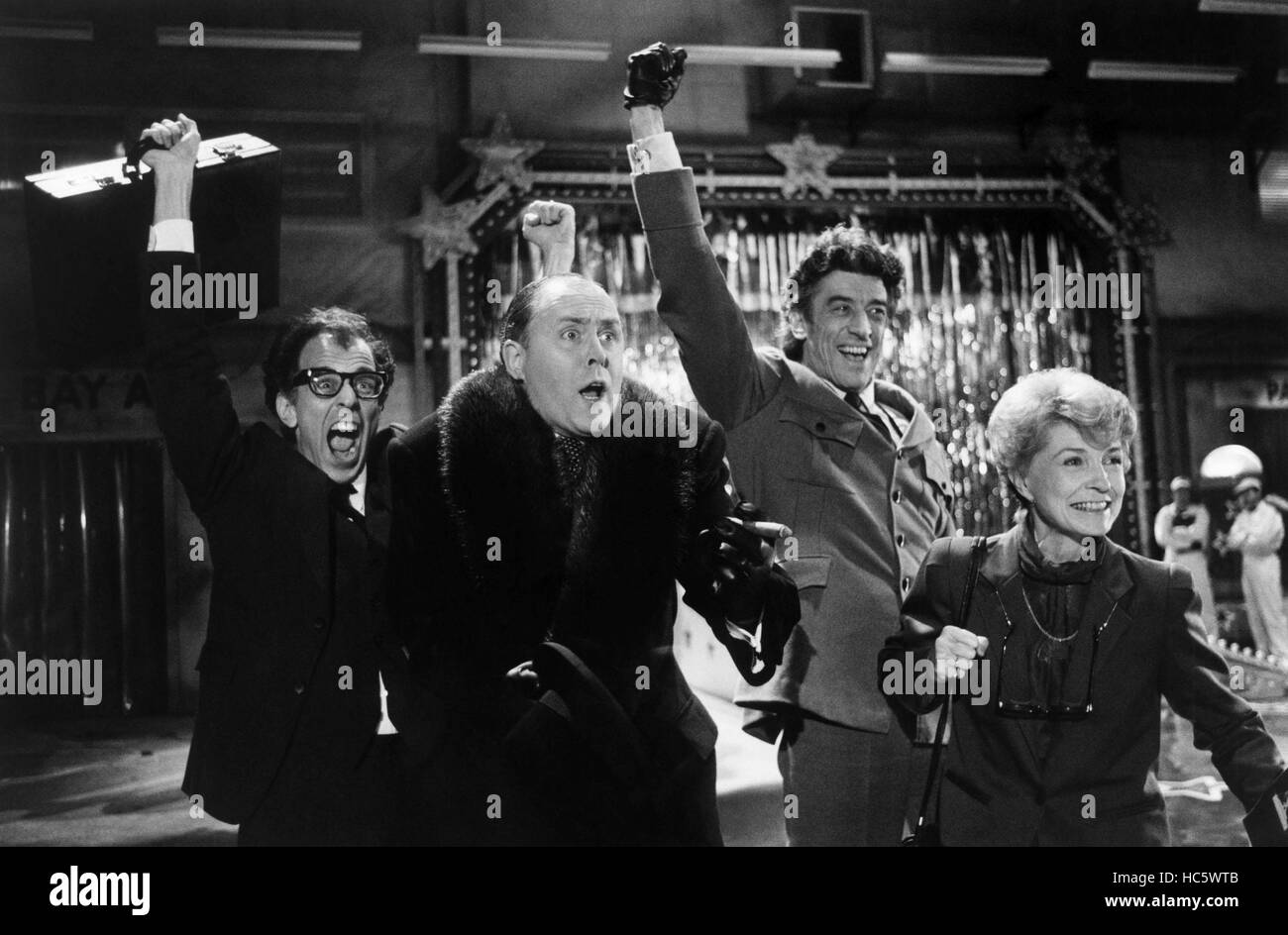 SANTA CLAUS THE MOVIE, (lr) Jeffrey Kramer, John Lithgow, John Hallam, Judith Morse, 1985, (c