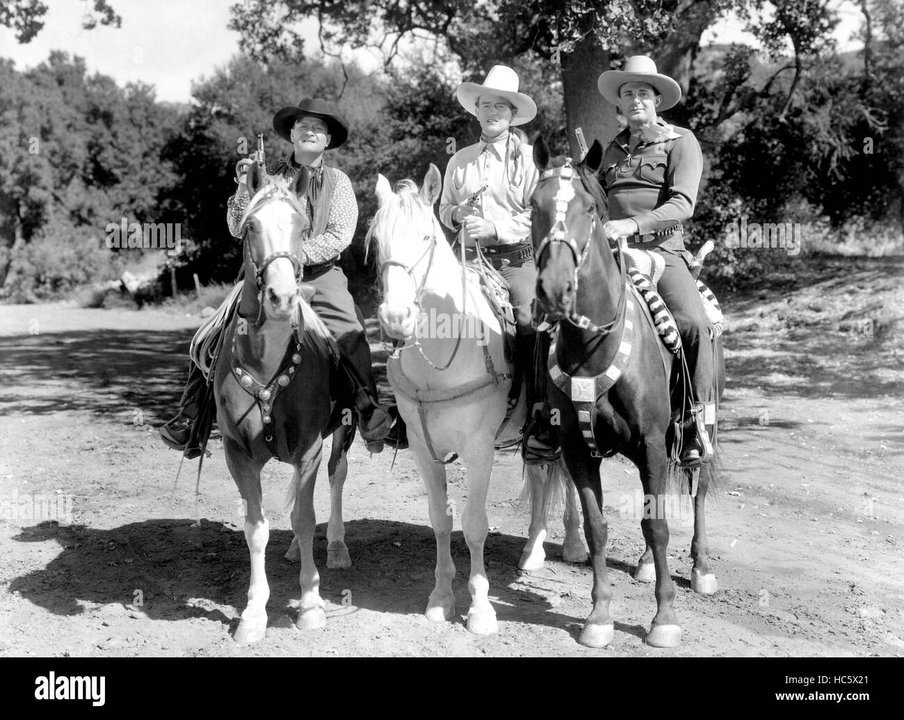 SANTA FE STAMPEDE, Max Terhune, John Wayne, Ray Corrigan, 1938 Stock