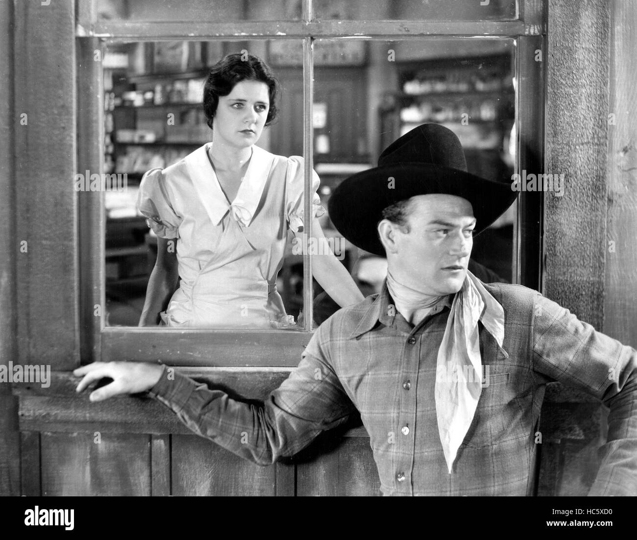 SAGEBRUSH TRAIL, Nancy Shubert, John Wayne, 1933 Stock Photo Alamy