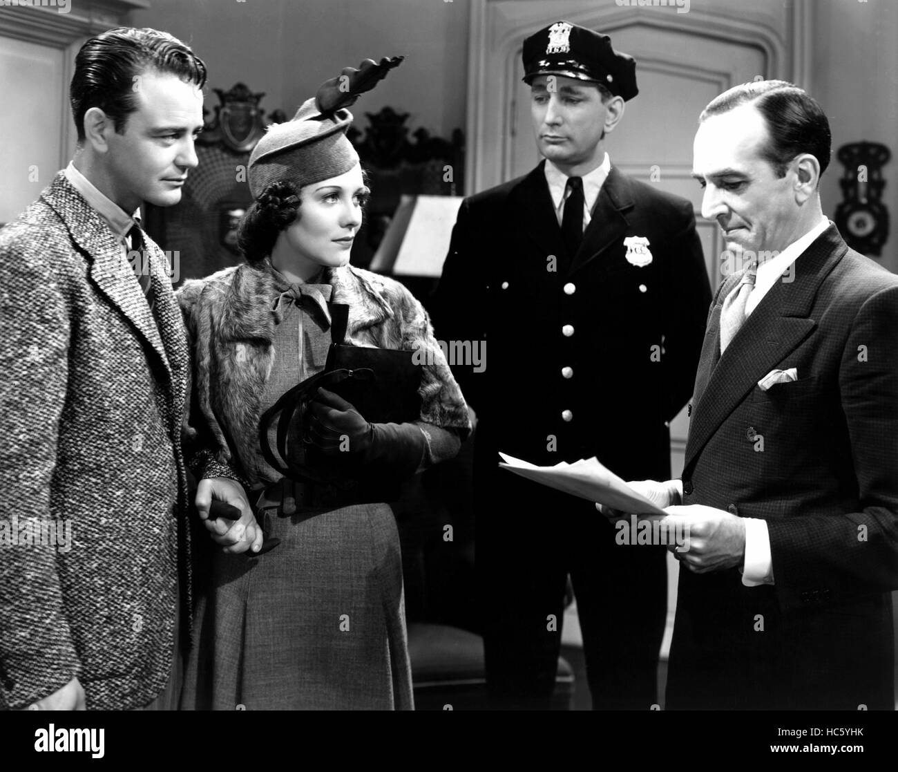 SCANDAL STREET, from left, front, Lew Ayres, Louise Campbell, Robert ...