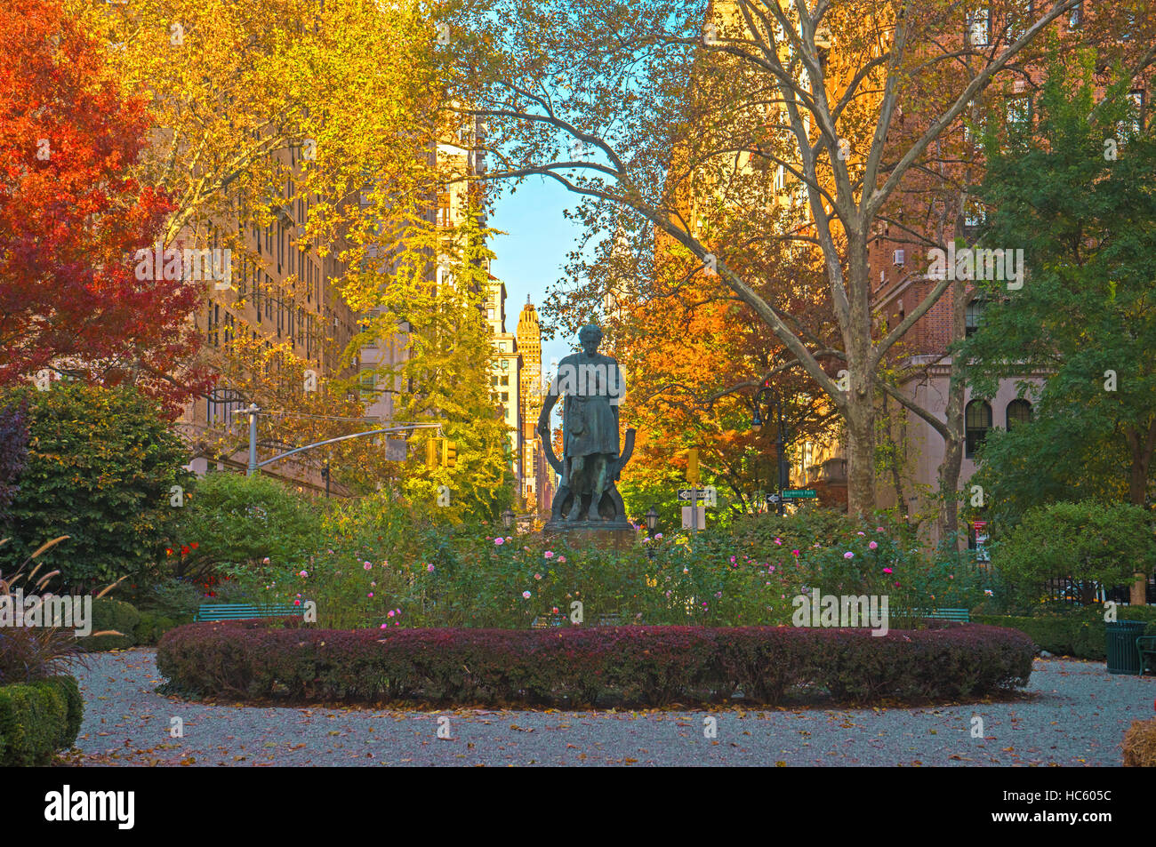 Gramercy Park Autumn Stock Photo Alamy