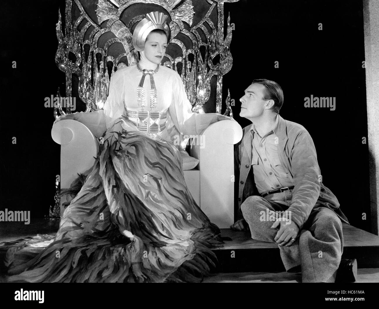 SHE, Helen Gahagan, Randolph Scott, 1935 Stock Photo Alamy