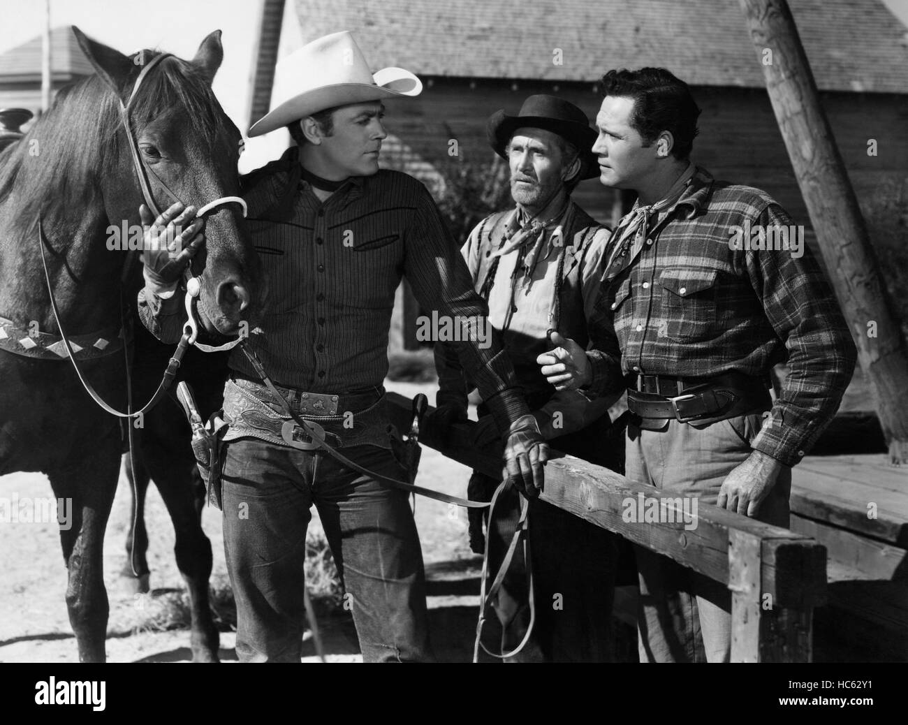 SHERIFF OF WICHITA, from left: Allan Lane, Eddy Waller, Clayton Moore ...