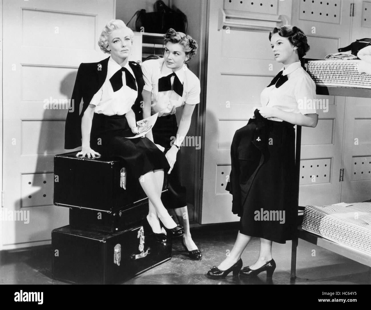 SKIRTS AHOY!, from left Vivian Blaine, Esther Williams, Joan Evans