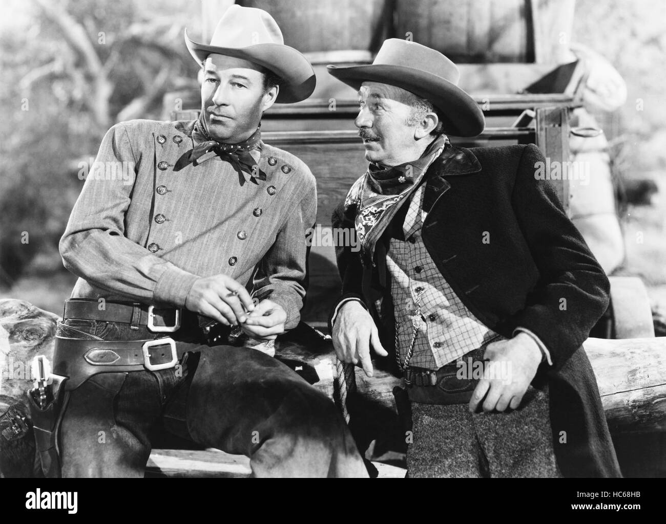 THE SHOWDOWN, from left: Bill Elliott, Walter Brennan, 1950 Stock Photo ...