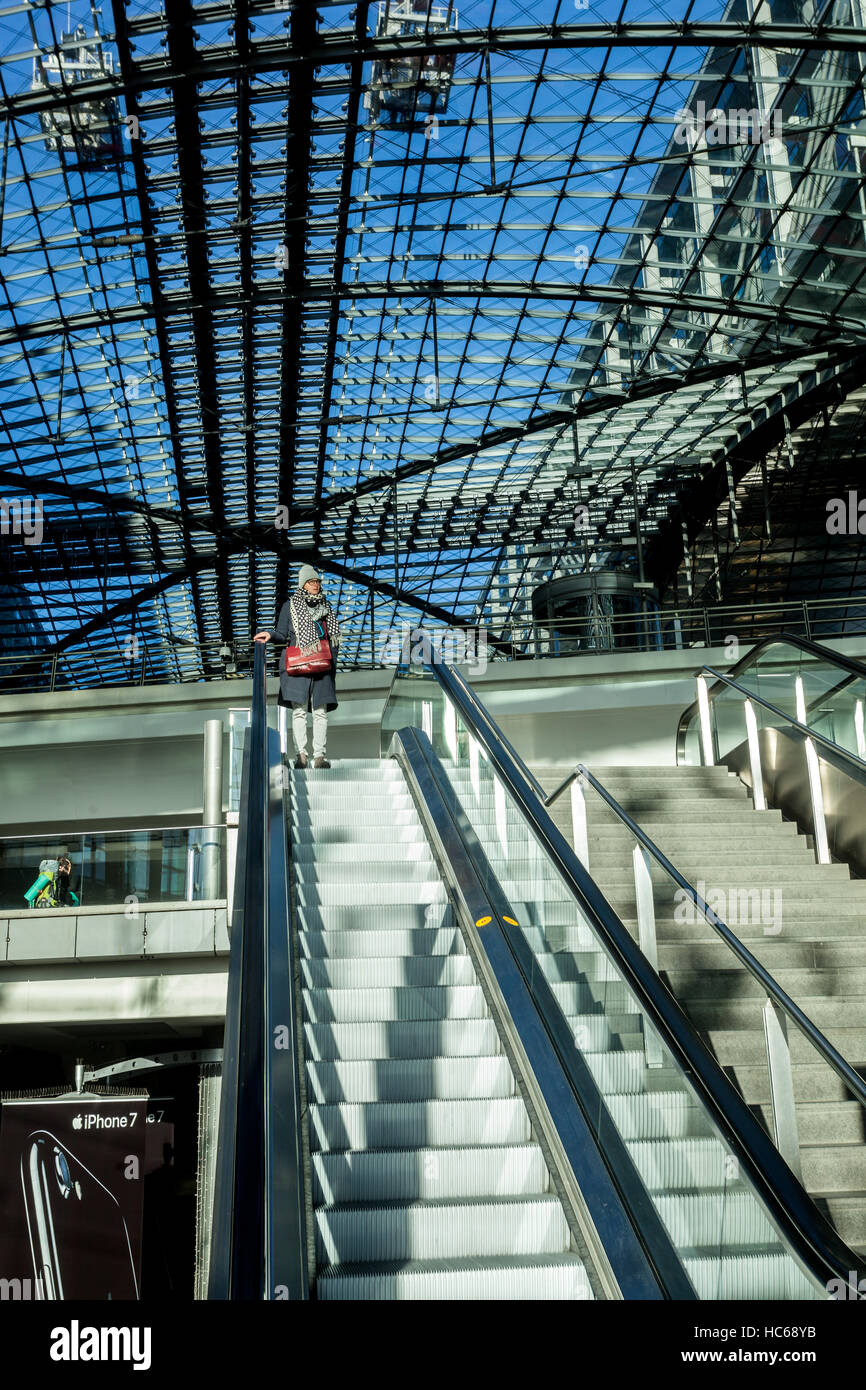 Hauptbahnhof, Main railway station, Berlin, Germany Stock Photo