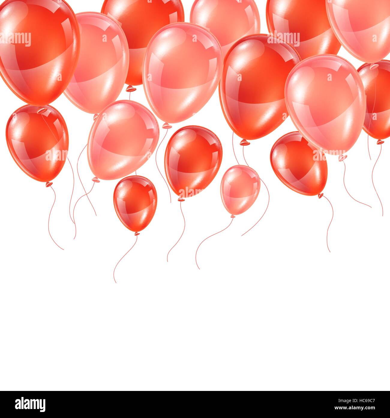 Background with pink and red glossy balloons Stock Vector Image & Art