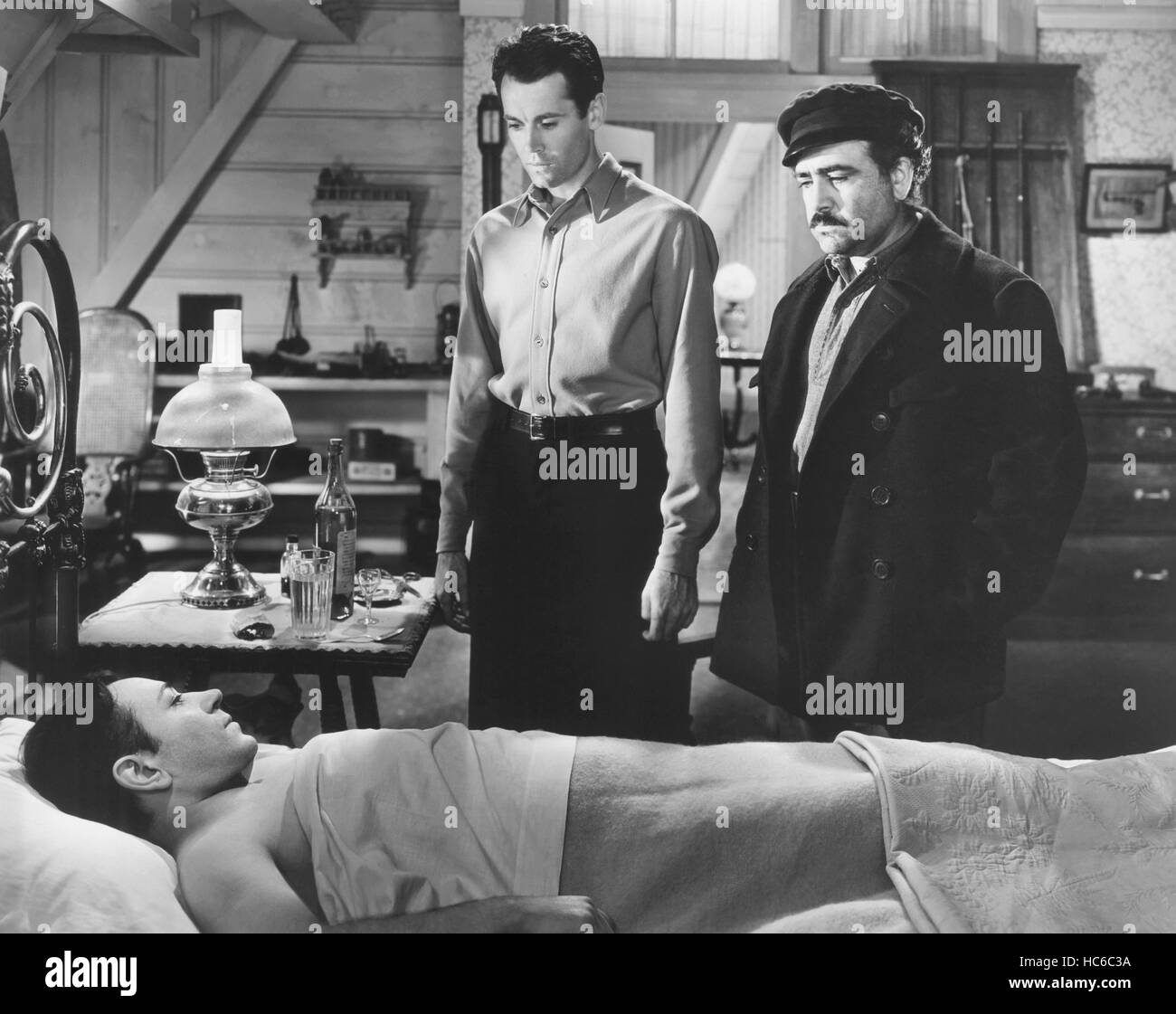 SPAWN OF THE NORTH, from left: George Raft, Henry Fonda, Akim Tamiroff ...