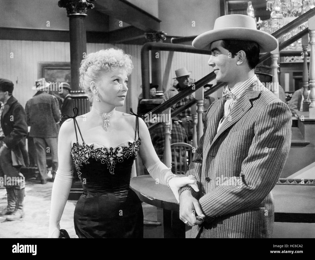 THE SPOILERS, Anne Baxter, Ray Danton, 1955 Stock Photo - Alamy