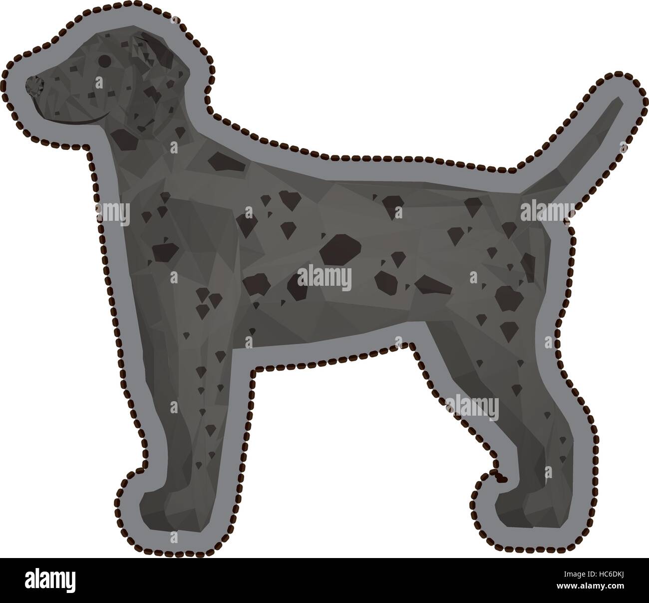 Isolated polygonal dog design Stock Vector Image & Art - Alamy