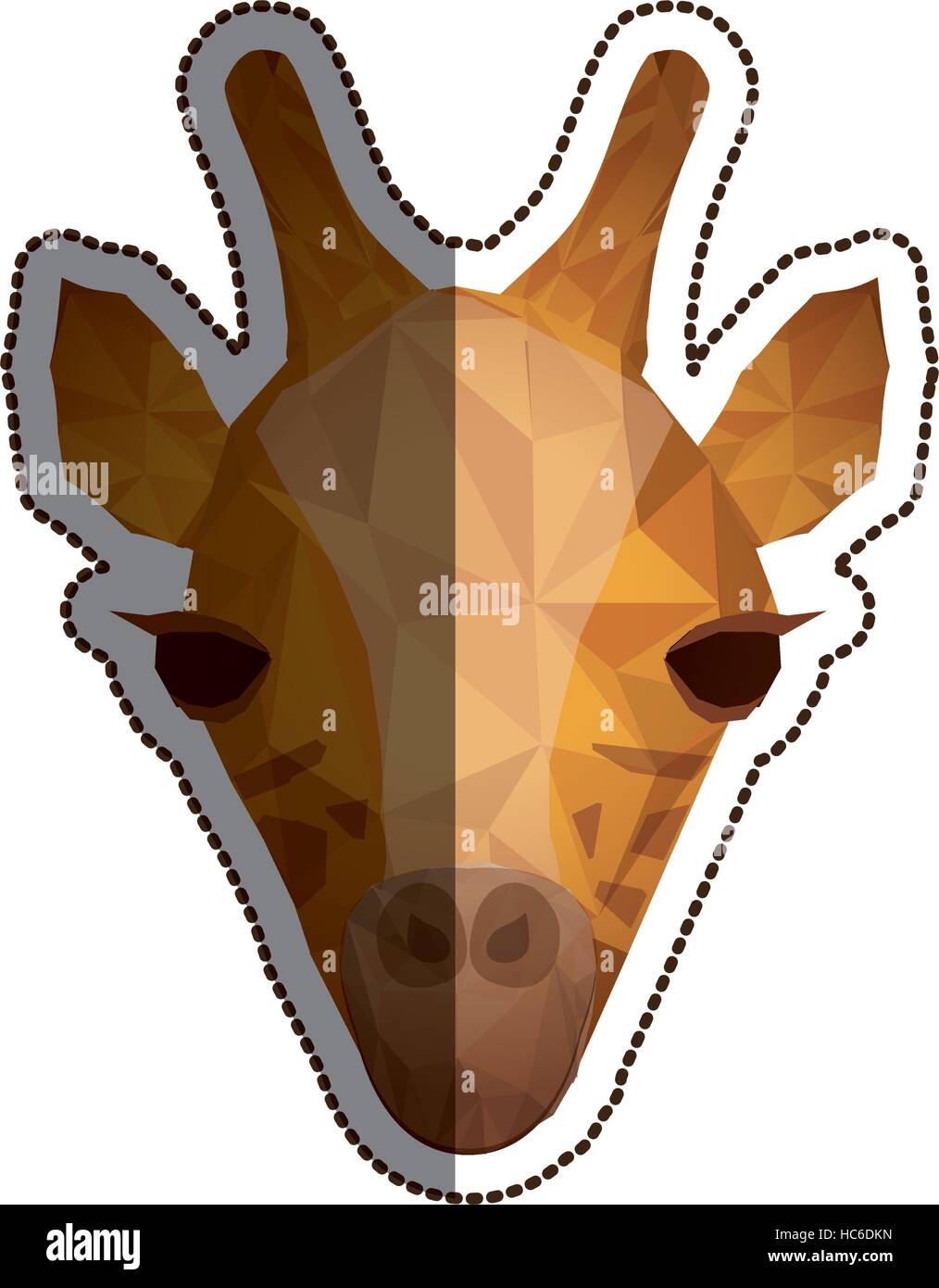 Rectangle Giraffe Isolated polygonal giraffe design hi-res stock photography and images ...