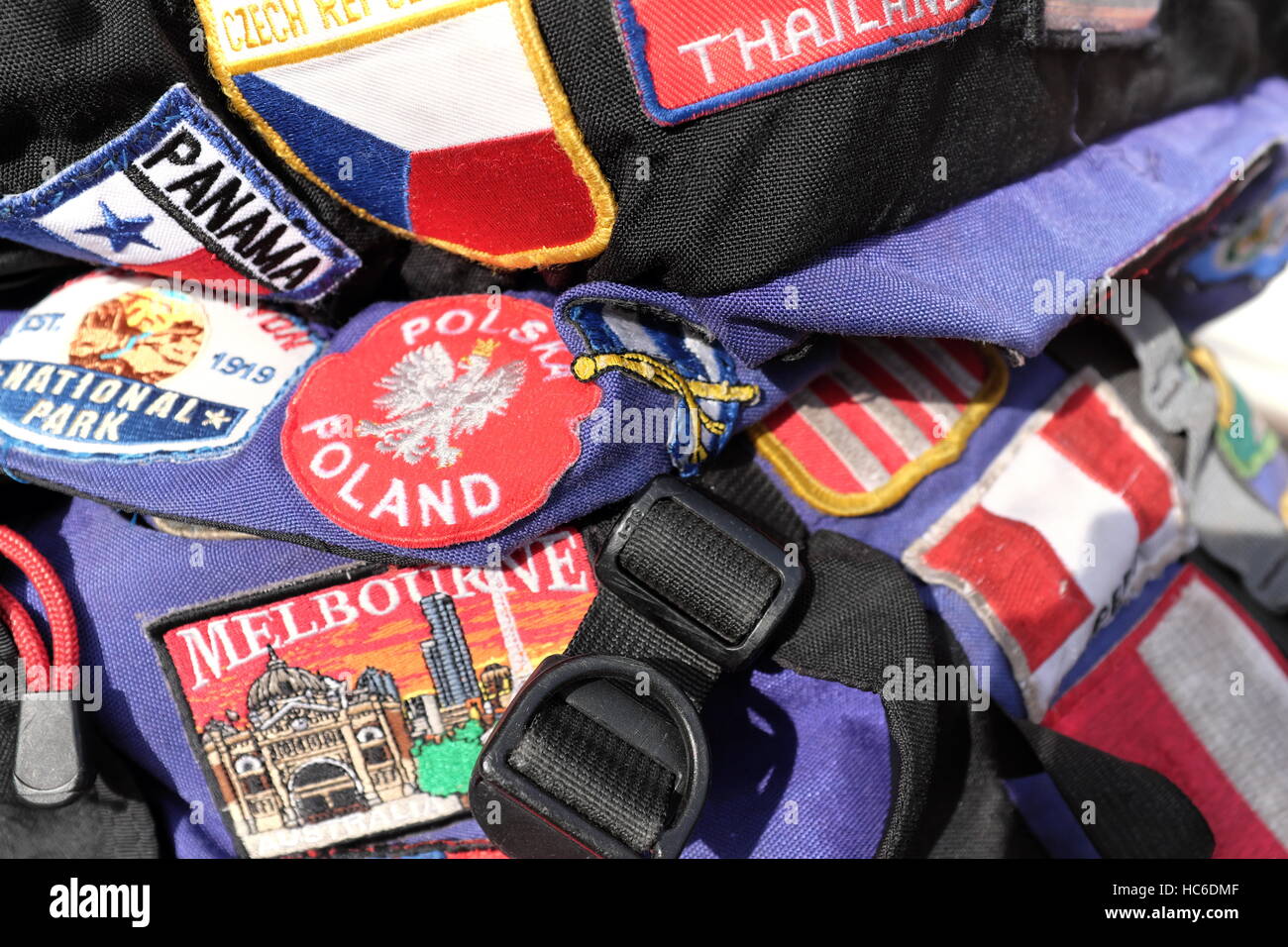 Travel collection patches hi-res stock photography and images - Alamy