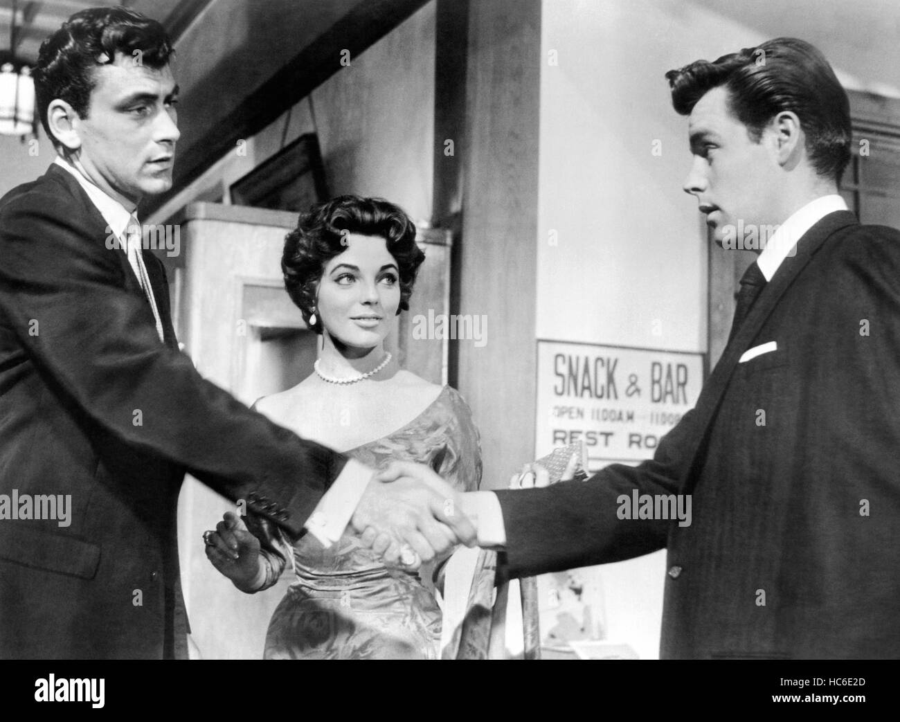 STOPOVER TOKYO, from left: Ken Scott, Joan Collins, Robert Wagner, 1957 ...