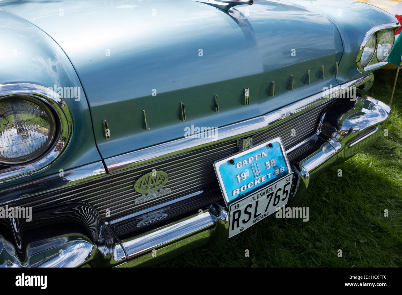 Vintage Classic Car Oldsmobile Stock Photo