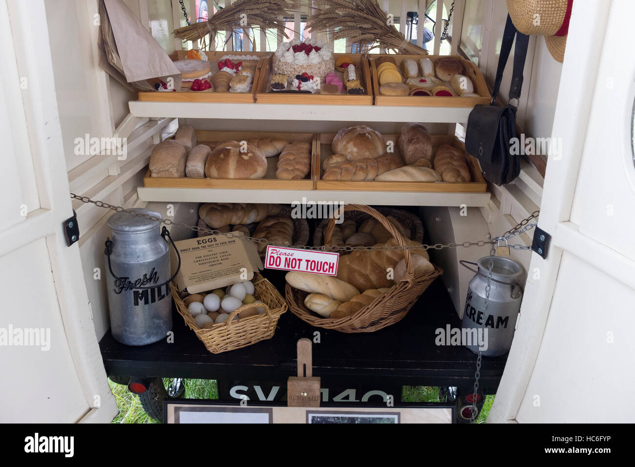 Austin Car Mobile Bakery Stock Photo Alamy