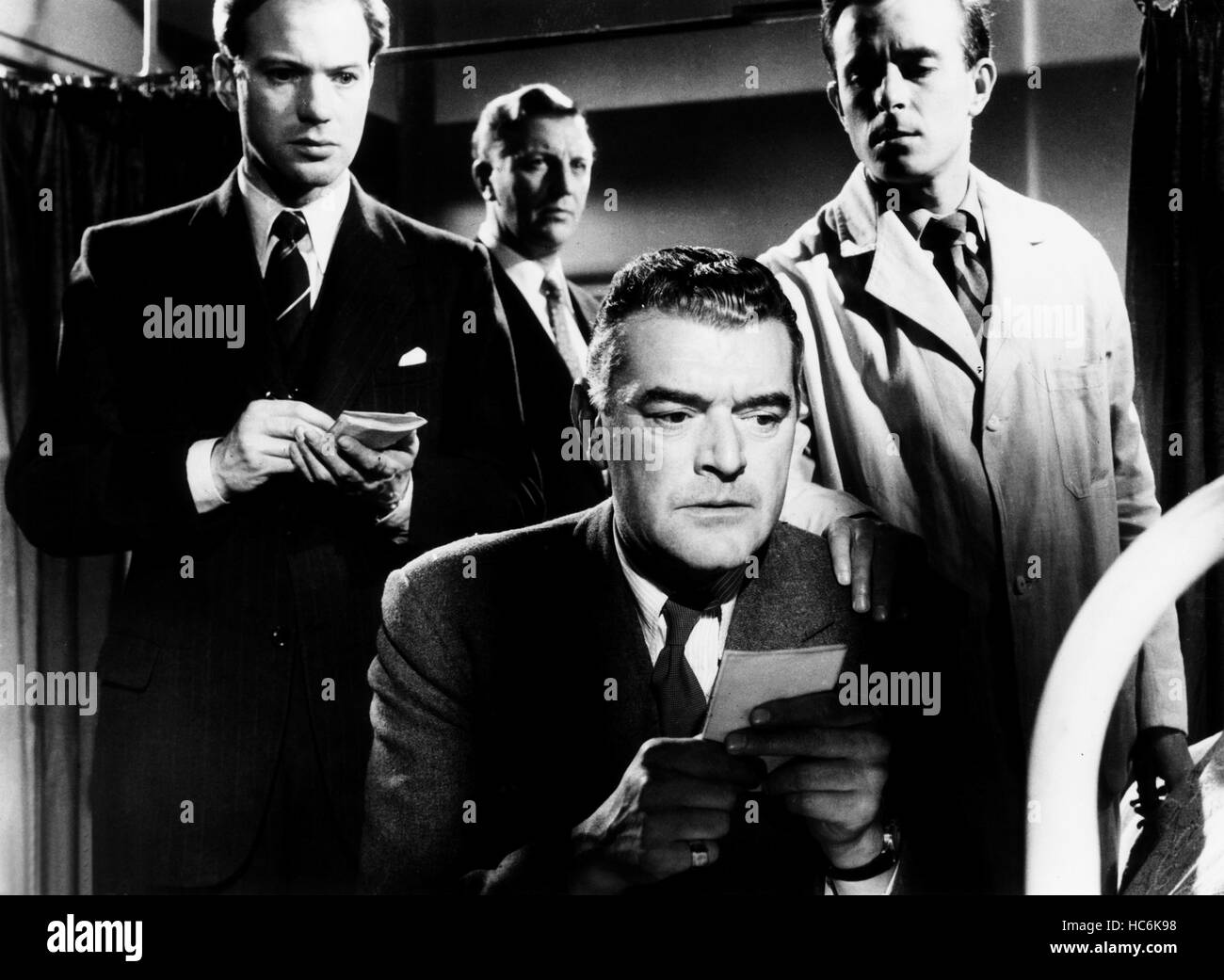 THE LONG ARM, (aka THE THIRD KEY), from left, front, Sydney Tafler