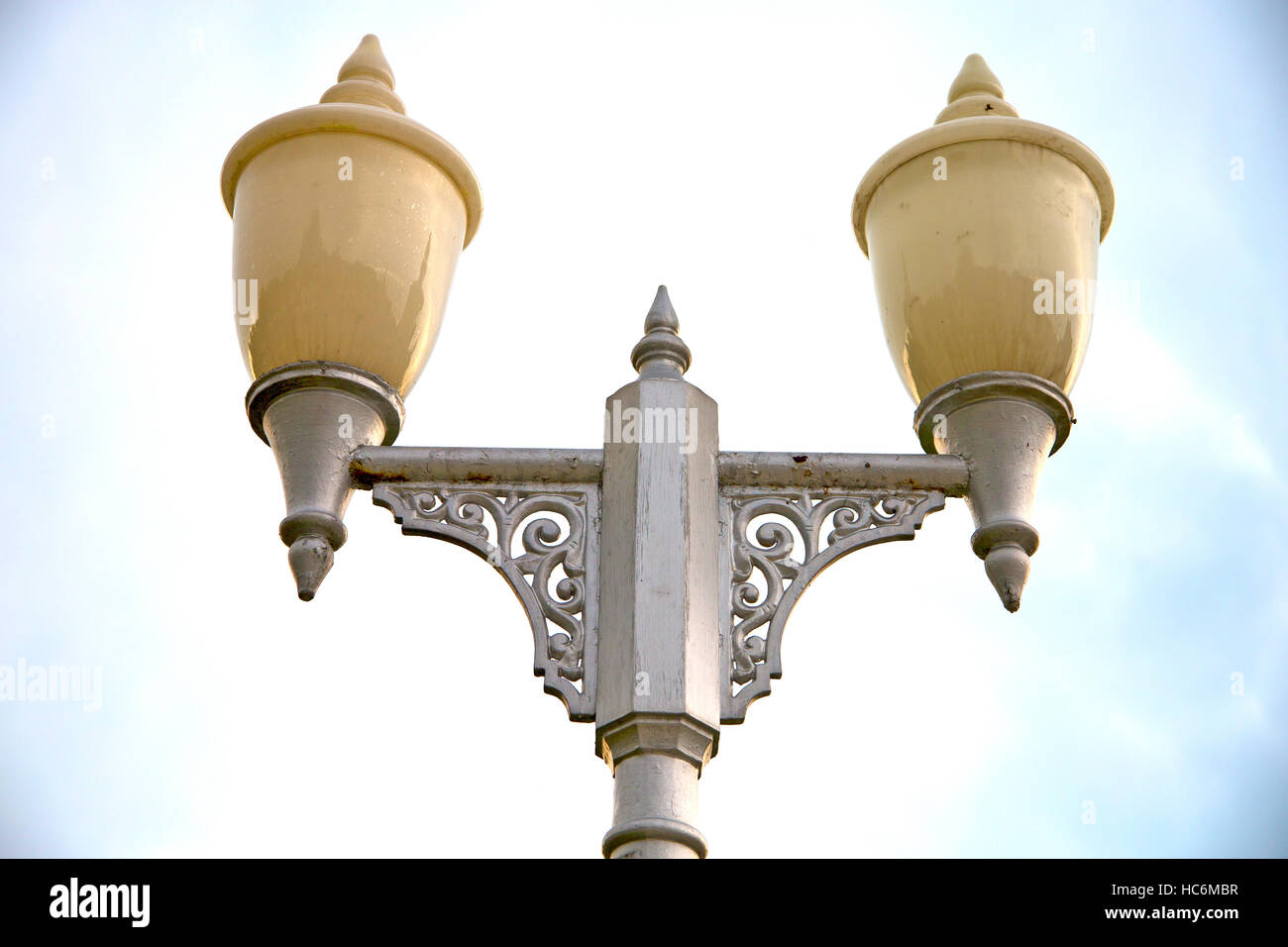 bangkok thailand street lamp in the sky palaces temple abstract sunny ...
