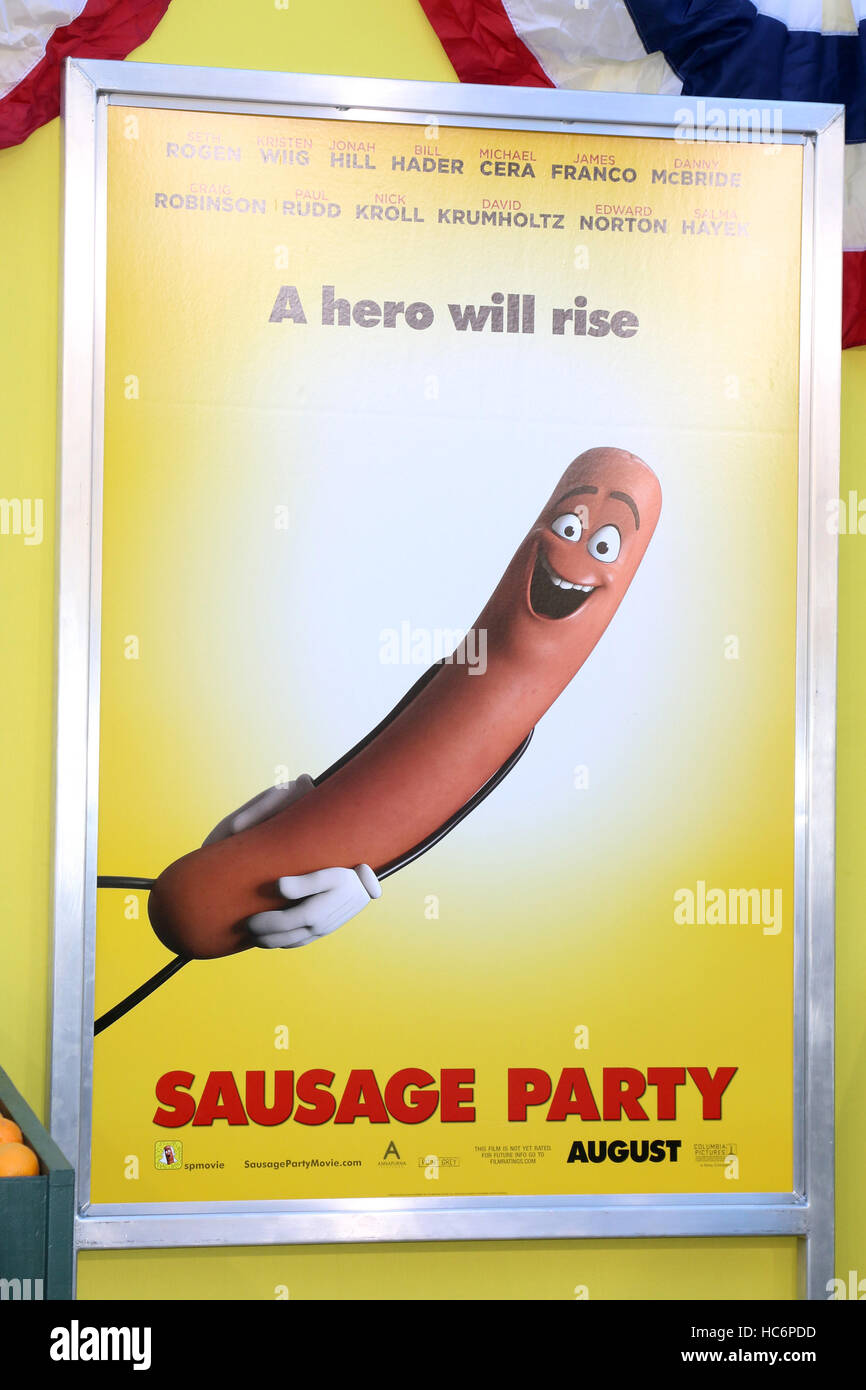 Sausage Party Premiere at the Village Theater on August 9, 2016 in